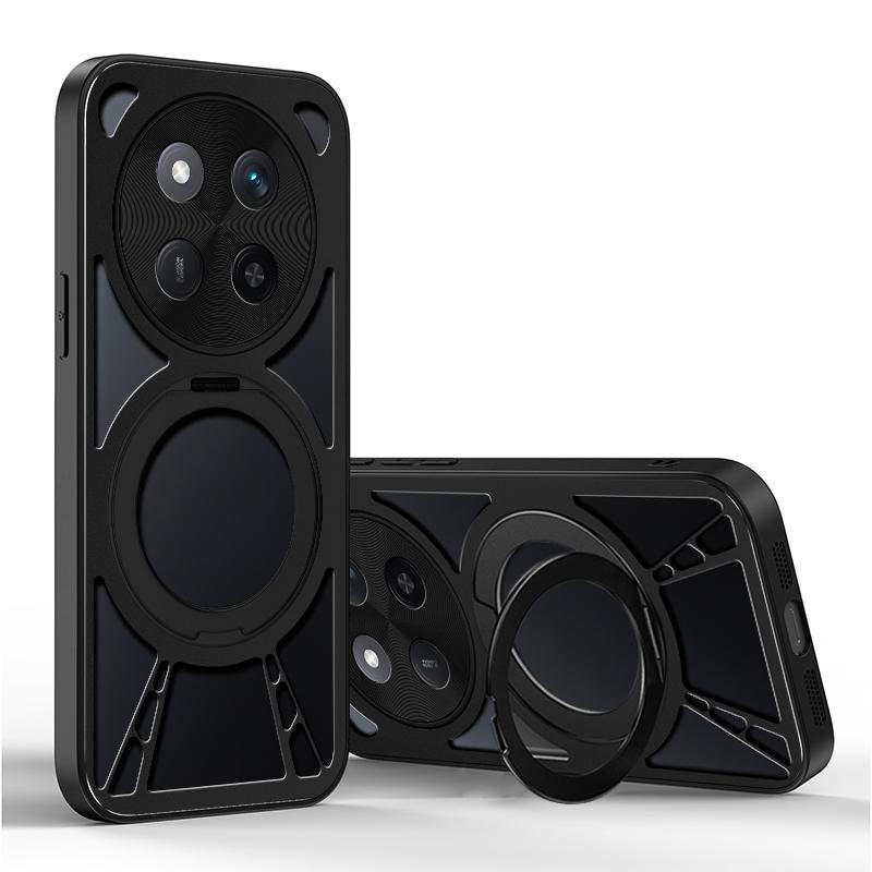 

Magsafe Магнитный 360° Вращающийся Металлический Кронштейн Кольцо Полый Чехол для Телефона с Теплоотводом Для Honor 300 Pro 200 X60 Pro Magic 7 6 5 Pro Honor 200 Pro чёрный