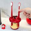 Ceramics Toothbrush Storage Racks Couple Electric-Toothbrush Holder Cute Cartoon Toothpaste Stand Bathroom Washbasin Rack