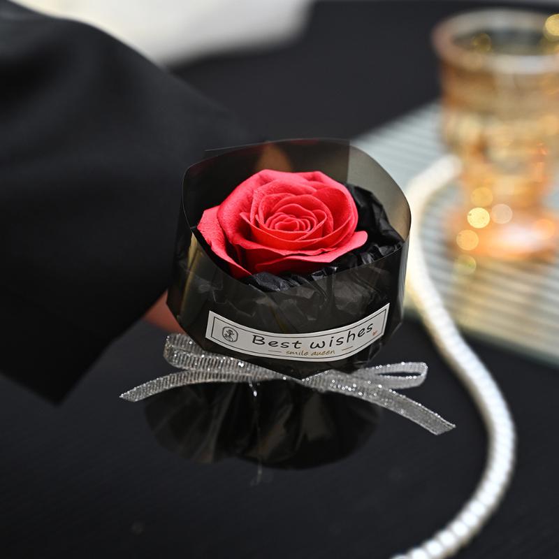 Mini Ficktvålsblomma Bukett Konstgjord Rosblomma Bukett Mors Dag Alla Hjärtans Dag Festpresent Heminredning