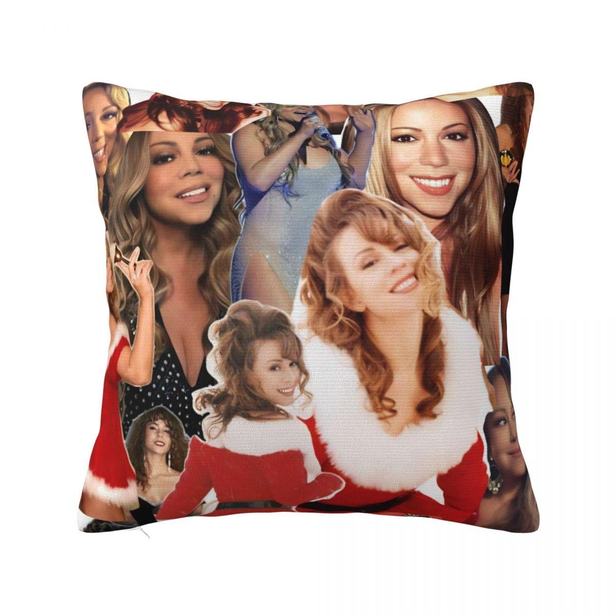 

Mariah Carey Christmas It s Time Pillow Cover All I Want For Christmas Is You Square Pillow Case Cushion Cover Pillowcases 12x12Inch