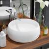 Day and Night - Day and Night Round Ceramic Washbasin 40x15 Cm White