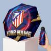 Atletico Madrid Manual Five Fold 8 Rib Umbrella Support Custom Text, Lightweight Travel Umbrella