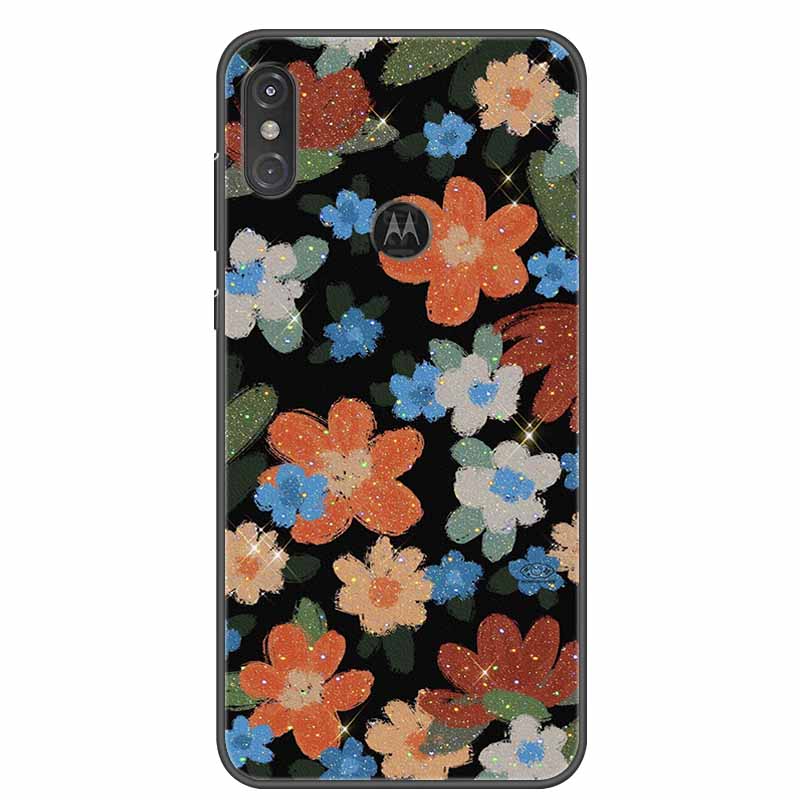 For Moto One Vision Case Luxury Silicone TPU Soft Cover Phone Case For Motorola Moto One Action Macro Shockproof Christmas Coque