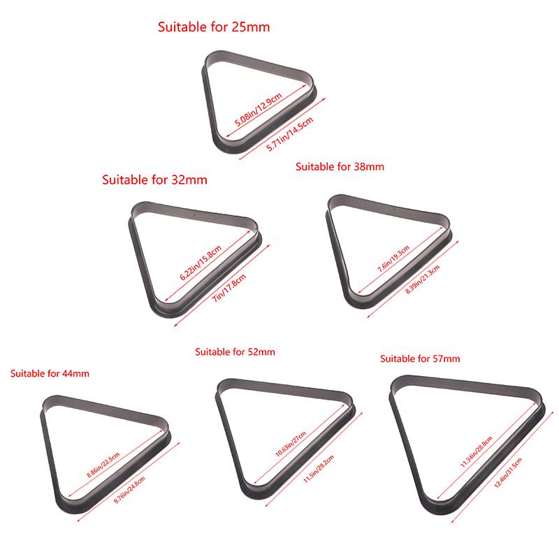 1Pc Snooker Tri-Angle Billiard Triangle Frame Rack Plastic Table Ball Rack Snooker Accessories 25Mm 32Mm 38Mm 44Mm 52Mm 57Mm