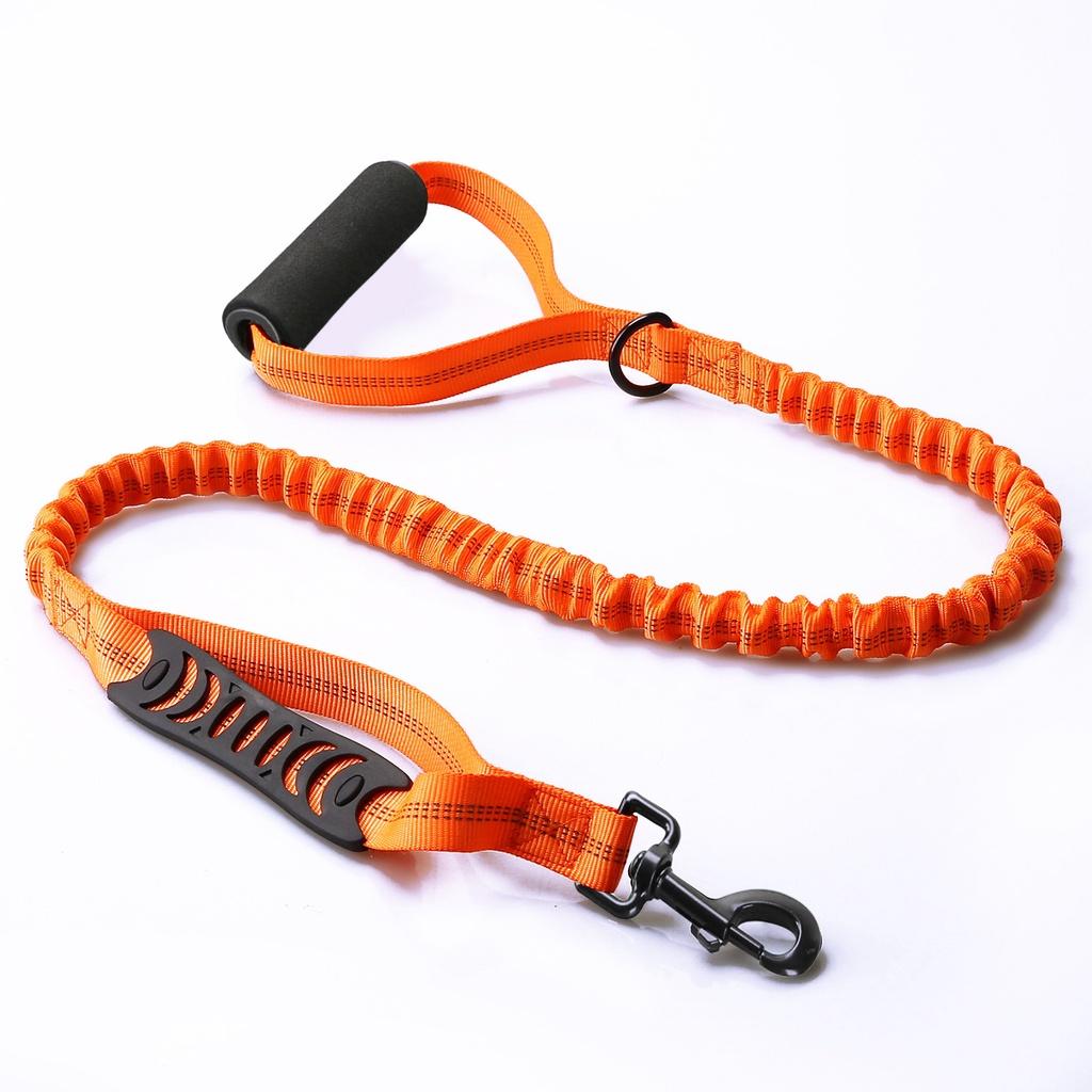 

Anti-explosion And Shock-proof Dog Leash For Cross-border With Reflective Elastic Rope For Pet Supplies оранжевый