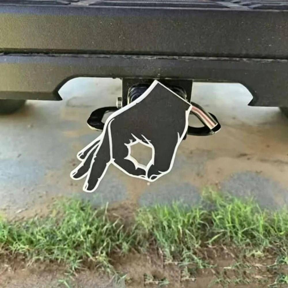 Circle Hand Pattern Trailer Receiver Cover Lightweight Material SUV Rear Cover  Outdoor Adventures