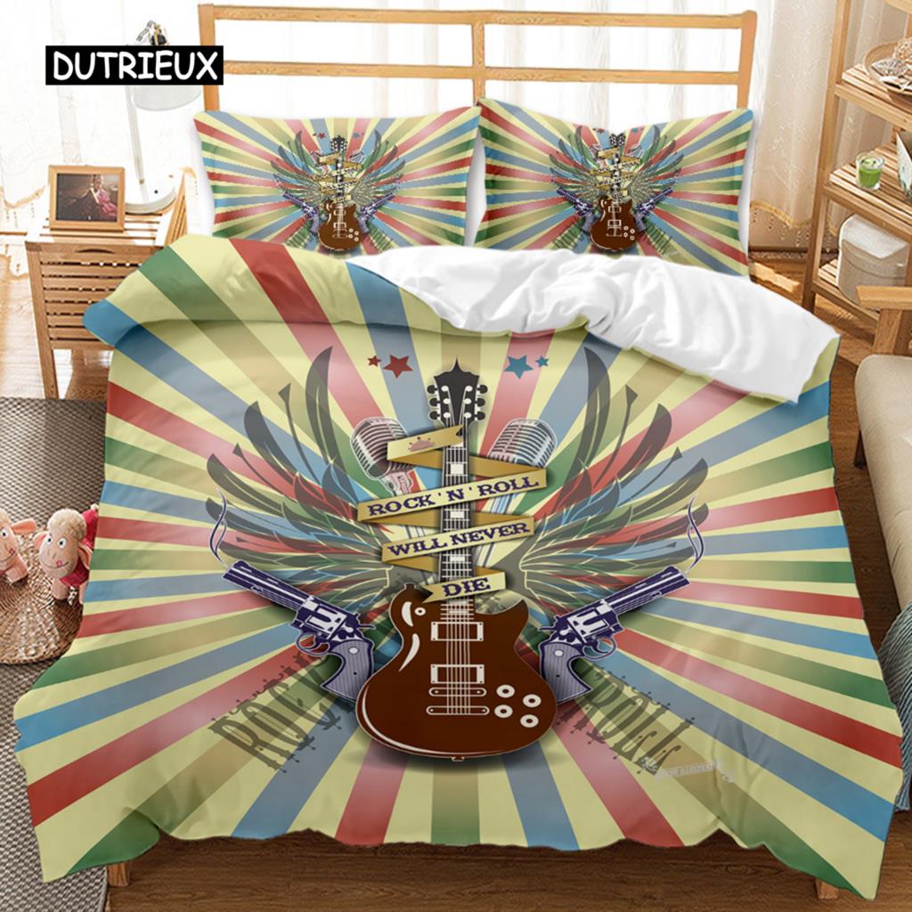 Skull Duvet Cover Set Queen 3D Skeleton Floral Skull Pattern Printed Bedding Qulit Cover Gothic Microfiber Bedding Queen Size