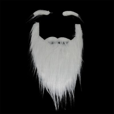Rekvizity na párty Santa Claus White Beard White Eyebrows Set Hallowee