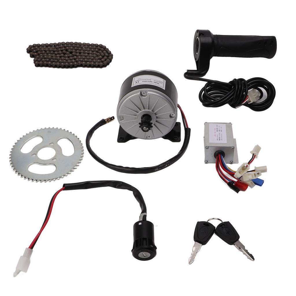 24V 250W Electric DC Motor Controller Kit With 55T Chainring 146L Chain for Mini Bikes Electric Scooter Motorcycle