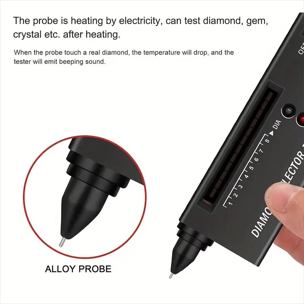 1pc Diamond Tester High Accuracy Diamond Tester Pen Jewelry Diamond Tester Professional Diamond Selector Diamond Tester Kit