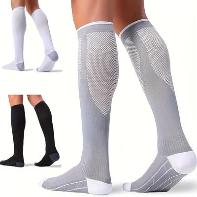Men'S And Women'S Compression Socks 20-30Mmhg - Circulation Support Socks, Suitable for Nursing, Travel, And Sports - Soft And Breathable.
