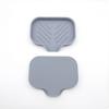Non-Slip Silicone Soap Dish and Draining Mat for Kitchen & Bathroom