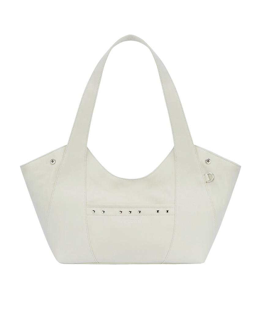 Verdan Aube Suede Shopper Bag_Cream