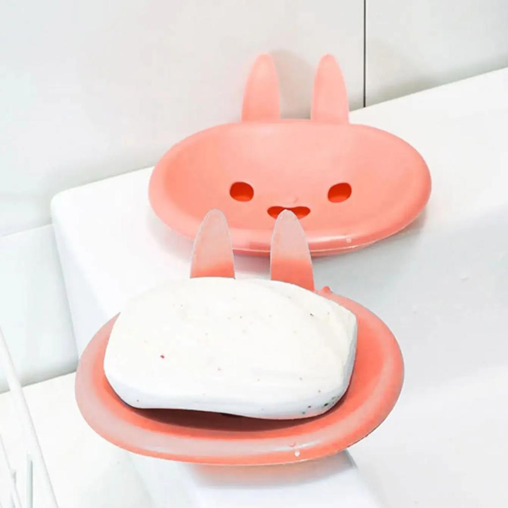 1pc - Multi functional rabbit shaped durable soap box, household and outdoor hygiene storage container