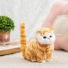 Fluffy Simulation Cat Plush Toy Creative Imitation Cat Plush Doll  Children Toys