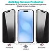 3Pcs Anti-Spy Full Cover Privacy Tempered Glass Screen Protector Compatible For iPhone 17 16 11 12 13 14 15 Pro Max AIR XS Max XR X 6 7 8 Plus SE 2020