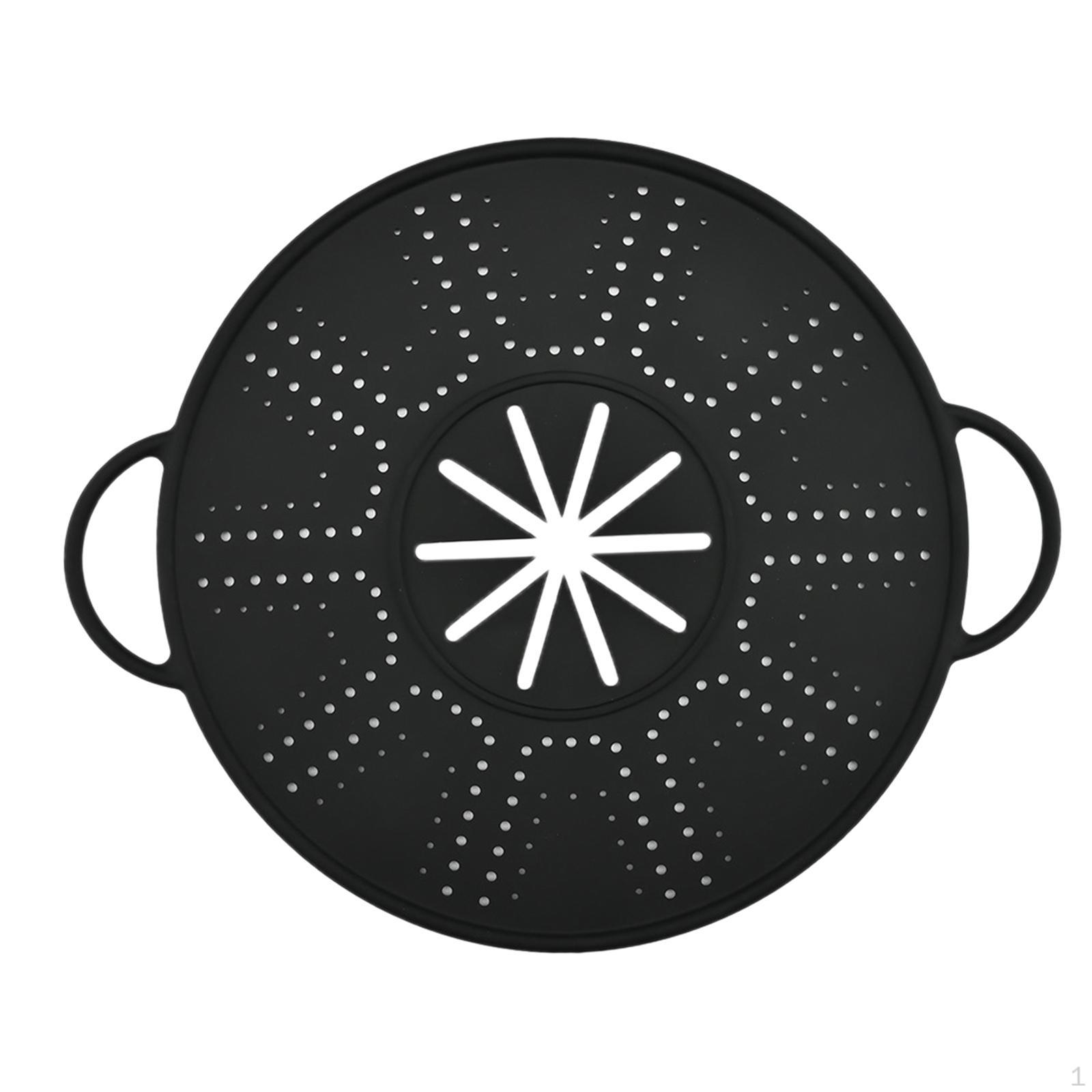 

Guard Lid with Overflow Protection for Soup Pots, Frying Pans And Kitchen Equipment in Restaurants чёрный