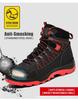 Ozone High-Top Water-Repellent Steel Toe Safety Shoes, Wear-Resistant, Anti-Smash, Anti-Puncture, Soft Sole for Comfortable Work.