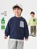 Trendy 2026 Spring & Autumn European Boys' Crewneck Sweatshirt - Casual Top for Kids, Babies, and Toddlers