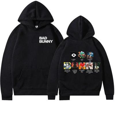 DTMF Bad Bunny Album Hoodie Män Kvinnor Oversized Pullover Hoody Vinter Hoodie Fans Gåva Stilfull Tröja Nyhet 2025 Långärmad