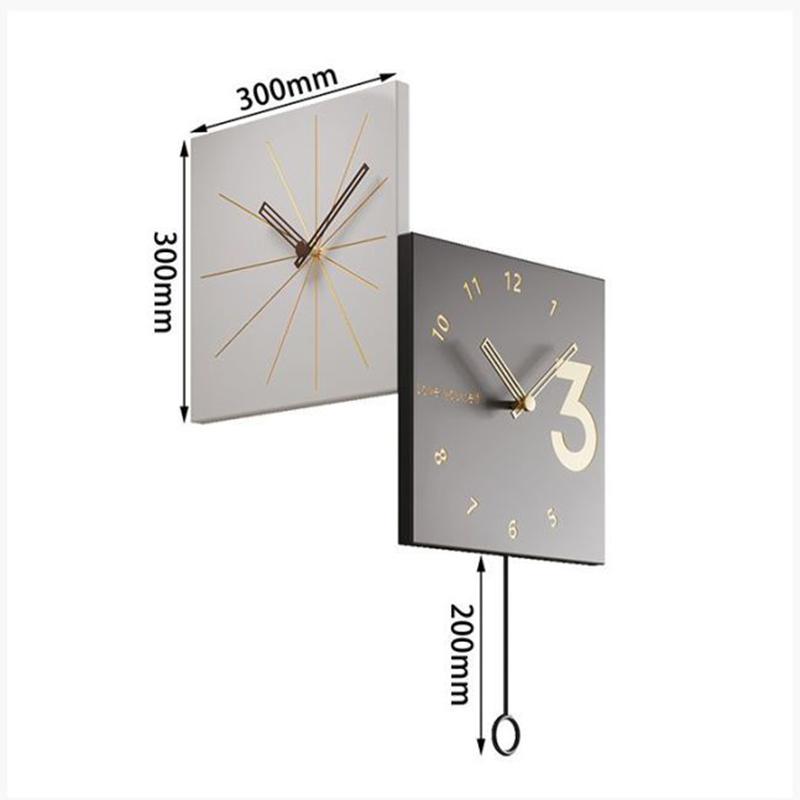 Luxury Wall Clocks Elegant Nordic Interior  Wall Adhesive Watch Unique Luminous Clocks Noiseless Living Room Clock Decoration