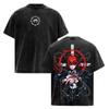 Anime Chainsaw Man Makima Cool Graphic T-shirt Vintage Washed Oversized T Shirt Cotton Short Sleeve Tees Men Women Clothing