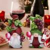 Resin Wine Gnome Ornament Mini Dwarf Sculpture Red Wine Gnomes Figurine  Birthday Party Decor