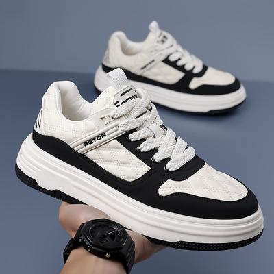 Casual Board Shoes Men's Shoes 2025 Summer Platform Sports Youth White Shoes Cowhide Fashion Trendy Shoes Men's 2025