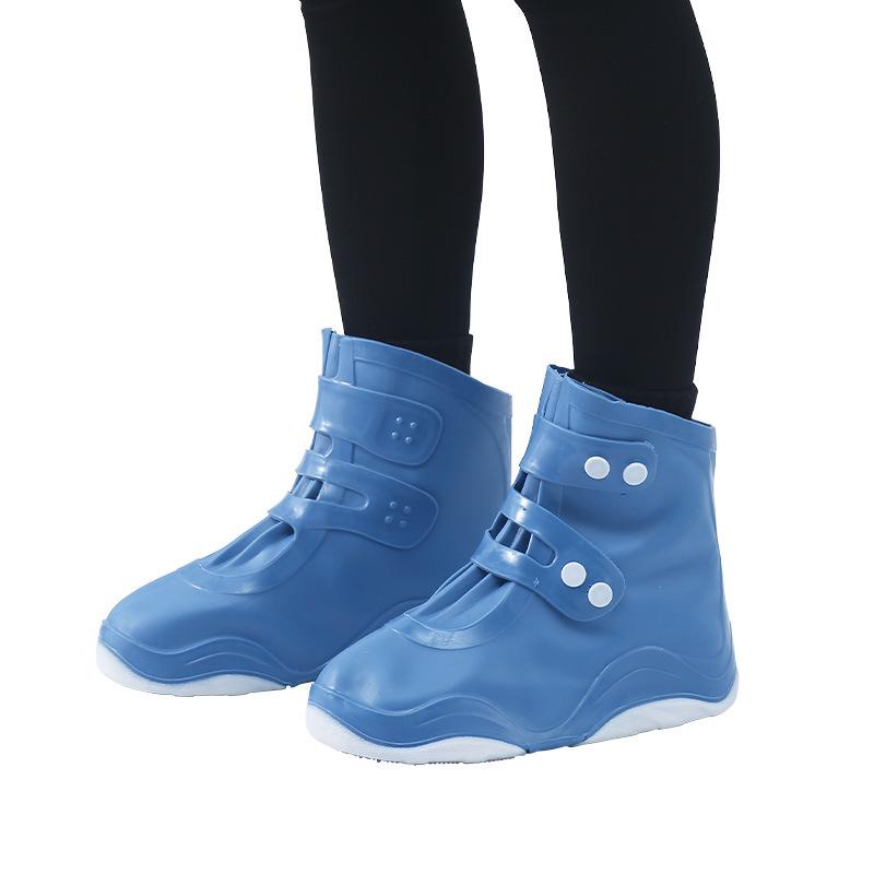 Silicone Waterproof Non-Slip Overshoes for Adults & Children: Anti-Fouling, Thick, Wear-Resistant, Portable, Easy On/Off Rain Boot Covers