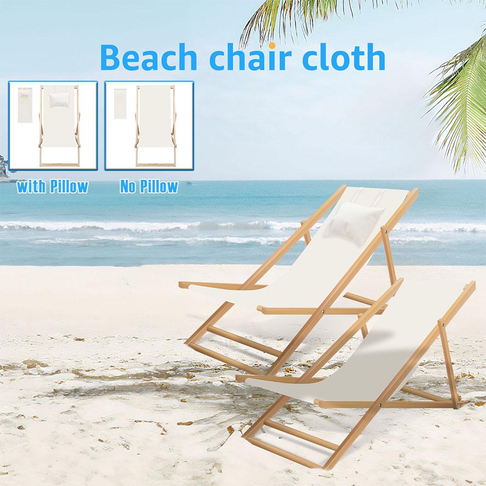 Hängesessel Ersatzstoff Faltbarer Strandstuhl Ersatzleinwand mit Kissen Langlebig Verschleißfest Liegestühle Stoff