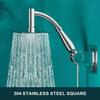 Bathroom 8 inch shower head orbicular ABS Chrome shower head water saving bathroom rain spa square handheld 8 ” ELA087-8