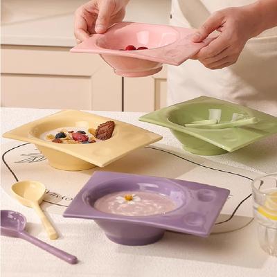 6 Inch Ceramic Dessert Salad Bowls Pure Colour Breakfast Yogurt Bowls Ice Cream Bowls Soup Household Tableware Kitchen Utensils