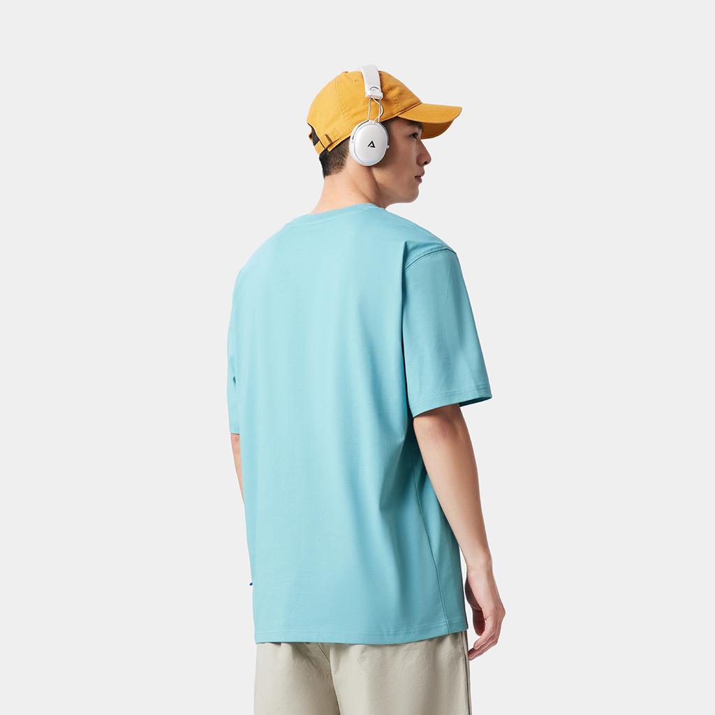 Li Ning Sports Life Collection T Shirt Men's Light Lake Blue AHSV369-4