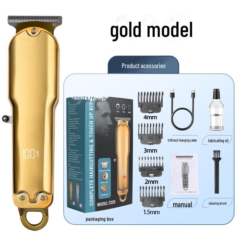 Electric Hair Clipper: Home Self-Service, Customized Oil Head, Salon-Grade Razor for Hair Carving
