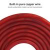 2m Tattoo Power Supply Silicone Clip Cord Tattoo Hook Line for Tattoo Machine (Black)