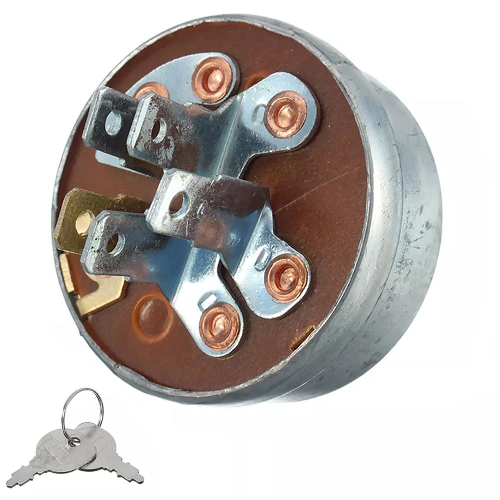 Switch with Keys Metal  Lawn Mower Start Switch 5-Terminals for MTD 725-0267 Husqvarna 5065587-01 John Deere