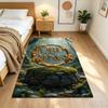 Lord Rings Area Rug Suitable for Entryway Balcony Dormitory Playrooms Anti-slip Rug Anime Office Decor Spiritual Gift