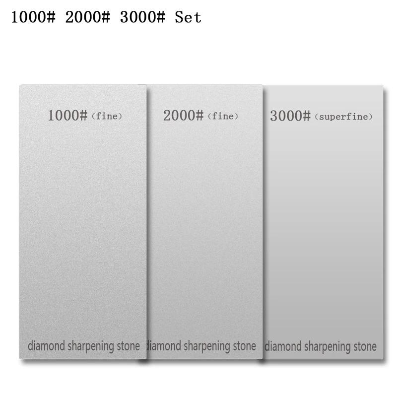 

3/4/5/6Pcs Professional Diamond Sharpening Stone Woodwork single-sided 80-3000# Grinding Stone Non-slip base Knife Sharpeners 150mm