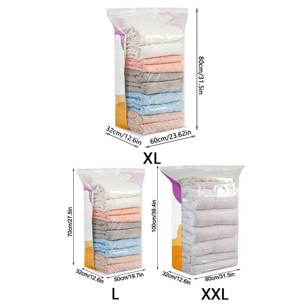 Large Capacity Vacuum Storage Bags Dust-proof Clothes  Blankets Organizer  Travel Accessories