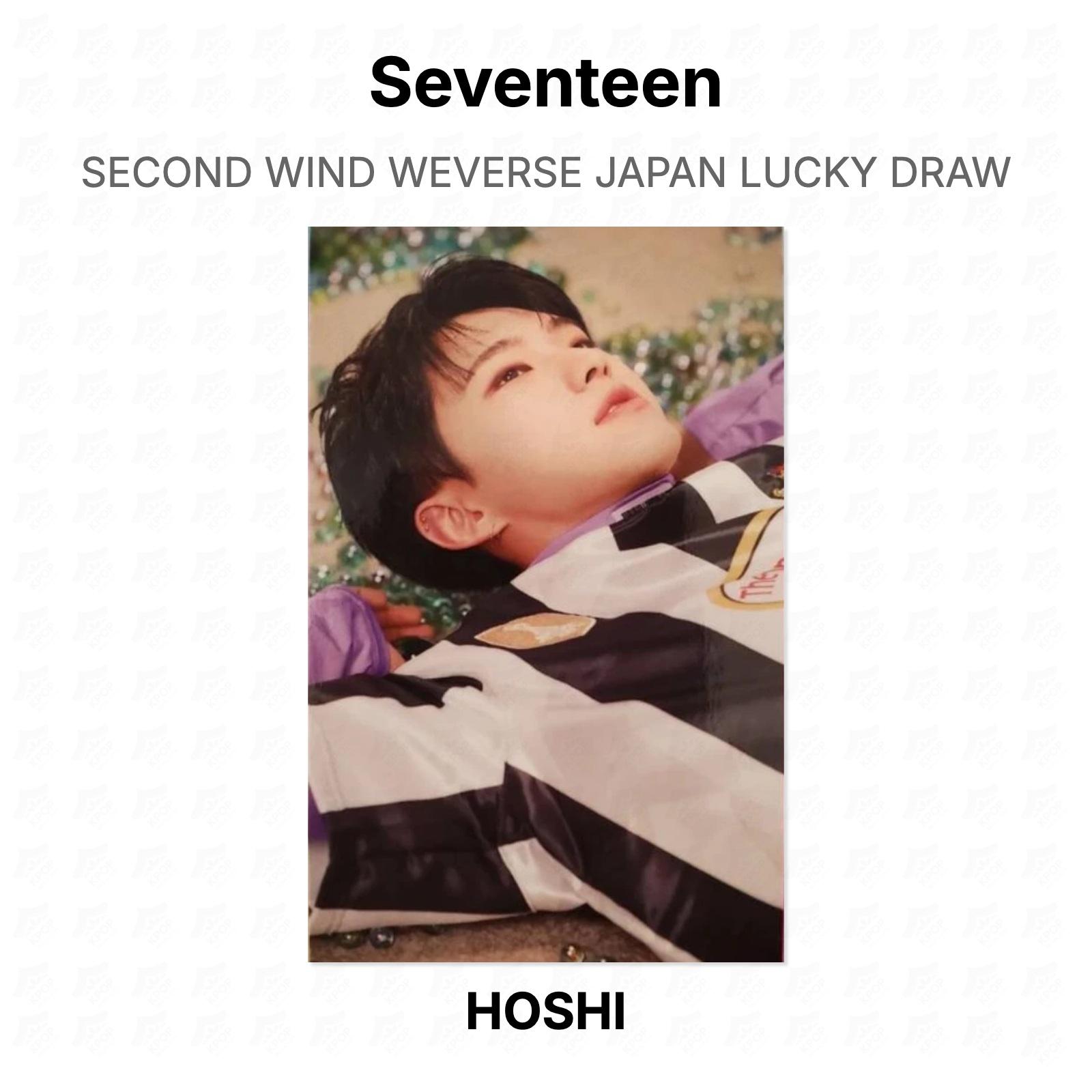 Seventeen SECOND WIND WEVERSE JAPAN LUCKY DRAW Official Photocard HOSHI