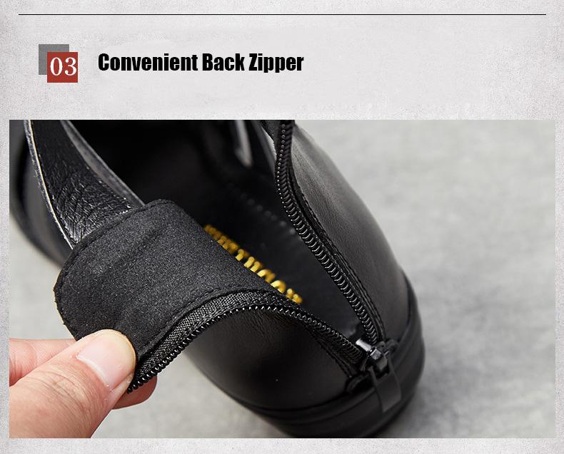 Fashion GKTINOO Plus Size 35-43 Genuine Leather Gladiator Sandals Women 2025 Summer Shoes Zipper Peep Toe Elegant Black Ladies Sandals