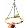 Metalen Ophangkooi Vogel Speelgoed Katoenen Touw Vogel Hangmat Zitstok Vogel Touw Ring Schommel Speelgoed Huis