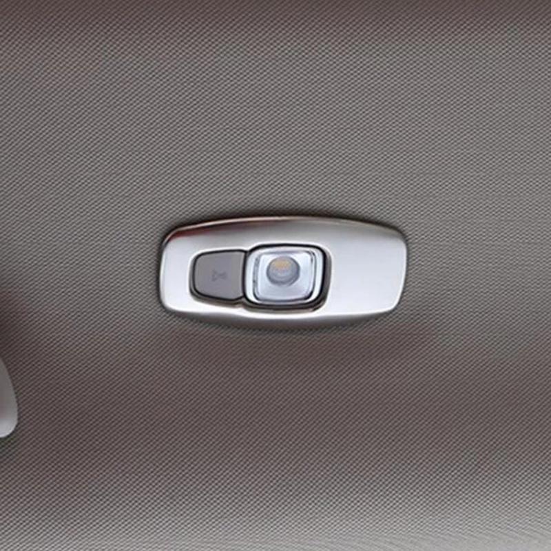 Accesorii auto din oțel inoxidabil pentru Renault Koleos 2017 2018, autocolant pentru abajur spate pentru lampă de citit