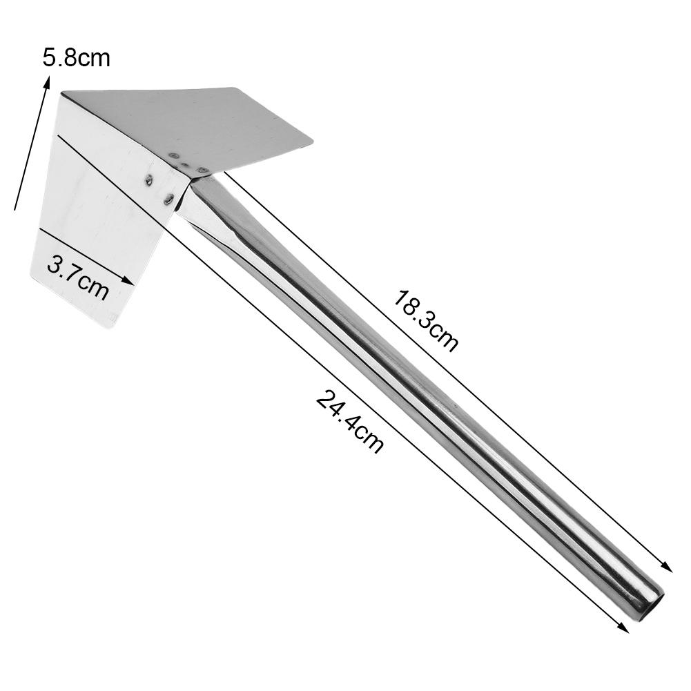 1pc Outdoor Corner Trowel Stainless Steel Garden Metal Handle 90 Degree Drywall Outdoor Corner Trowel Hand Tool