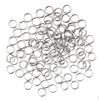 Stainless Steel High Tensile Strength Corrosion Resistance Fishing Lure Split Rings 0.03x0.16inch