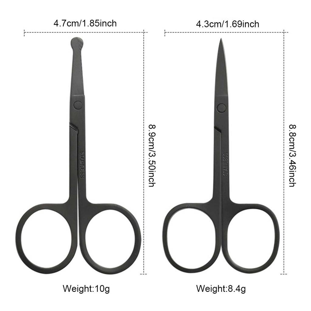Stainless Steel Small Nail Tools Eyebrow Nose Hair Scissors Cut Manicure Facial Trimming Tweezer Makeup Beauty Tool