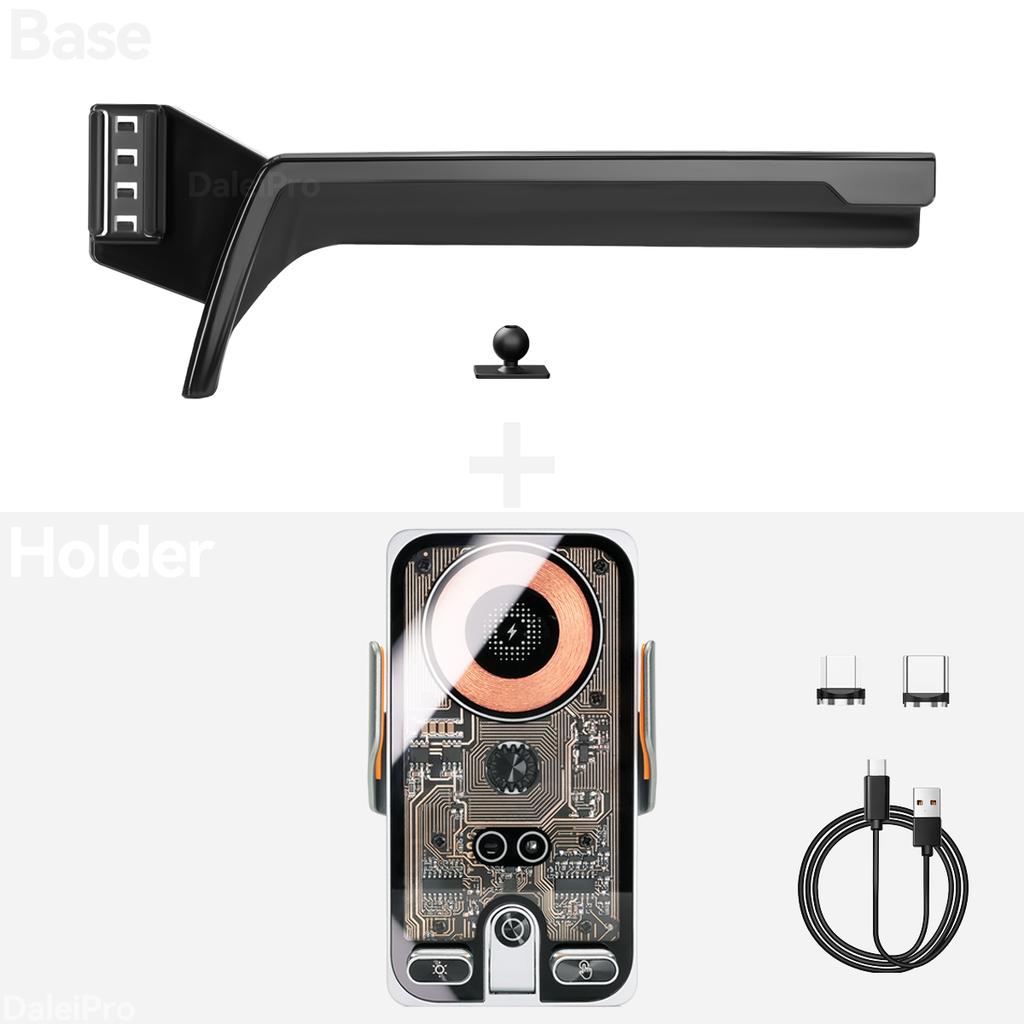 For BMW X1 2023 2024 2025 2026 IX1 Car Phone Holder Screen Fixed Clip Wireless Charger Custom-fit Phone Screen Base Accessories