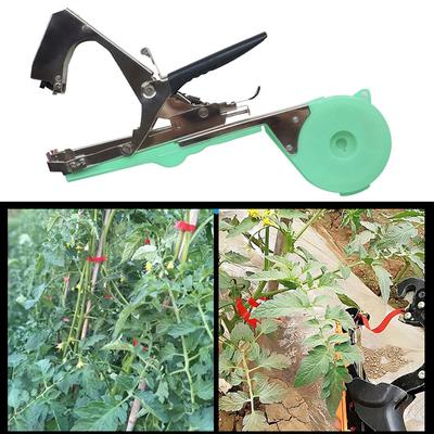Garden Plant Tapetool Plant Tying Machine with 10 Rolls Tape 1 Box Staples  for Vegetable Grape Tomato Cucumber Pepper Flower