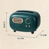 Retro Tissue Box Holder, Home Livingroom Dispenser, Radio Shape Top Groove Napkin Storage