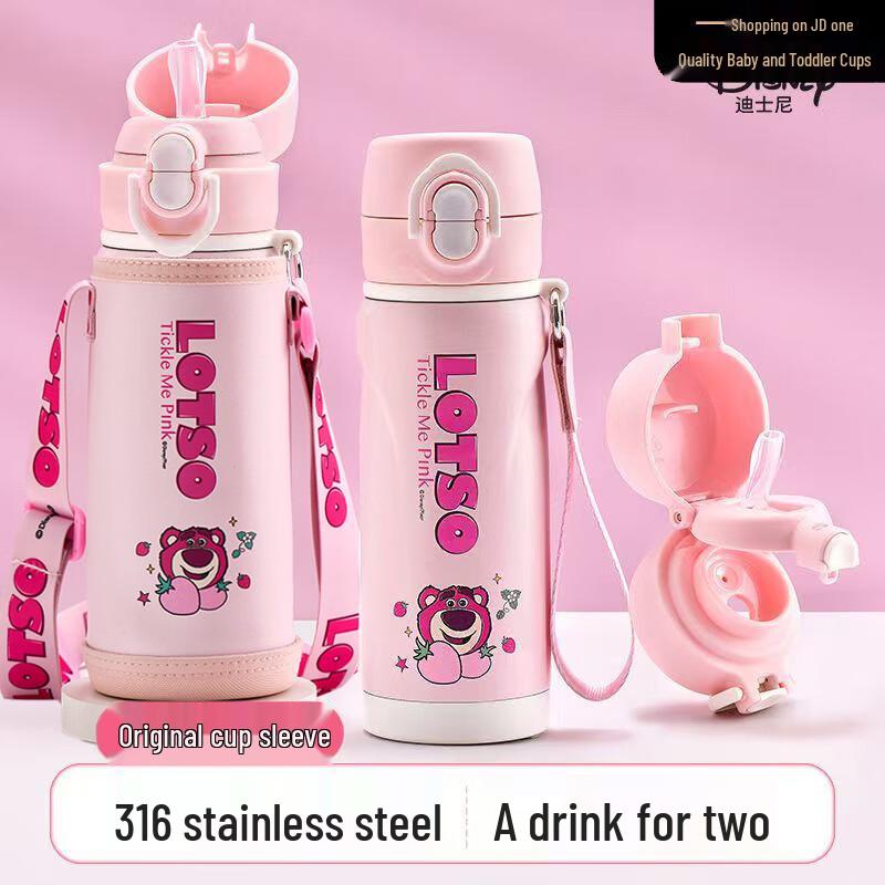 Disney Kids Insulated Dual-Drink Water Bottle with Sleeve